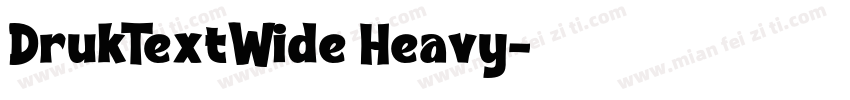DrukTextWide Heavy字体转换